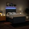 vidaXL Boxspringbett mit Matratze Blau 140x200 cm Stoff 3293997 Bild 4
