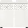Xonox Prisma Waschbeckenunterschrank (B/H/T 60x54x37 cm) in weiß Nachbildung Bild 2