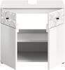 Xonox Prisma Waschbeckenunterschrank (B/H/T 60x54x37 cm) in weiß Nachbildung Bild 3