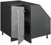 Eck-Küchenschrank für Dachschrägen R-Line Beton 75.6 cm mit 1 Tür, Schrankkorpus 60 cm Tiefe Vicco Bild 3