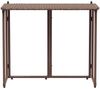 vidaXL Gartentisch Klappbar Braun 90x51x75 cm Poly Rattan 4108255 Bild 4