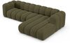 Micadoni Modulares Ecksofa Lupine 4-Sitzer Rechts Chenille Eden Grün Bild 3