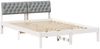 vidaXL Bettgestell Weiß und Hellgrau 140 x 200 cm Massivholz Kiefer 878608 Bild 2