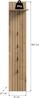 Garderobepaneel (B/H/T: 31x160x27 cm) in Evoke Oak Nachbildung Bild 4