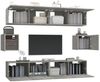 vidaXL 6-tlg. TV-Schrank-Set Betongrau Holzwerkstoff 3114361 Bild 4