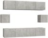 vidaXL 6-tlg. TV-Schrank-Set Betongrau Holzwerkstoff 3114361 Bild 2