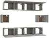 vidaXL 6-tlg. TV-Schrank-Set Betongrau Holzwerkstoff 3114361 Bild 5
