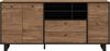 FORTE Sewill Sideboard, Holzwerkstoff, Braun/Schwarz, 180,8 x 81,6 x 42 cm Bild 2