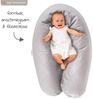 Theraline Dodo Pillow Stillkissen ink. Bezug Sternchen grau 170cm Mikroperlen Bild 3