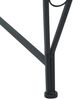 vidaXL Baumbank 4-Sitzanzahl 160 x 80 x 89 cm Stahl Schwarz 42029516 Bild 2