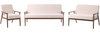 Sofa Set 6-Sitzer ESRUM Bouclé Dunkelbraun Beige Bild 4