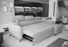 AX LIVING Ecksofa mit Schlaffunktion Ribella 5 L-Form 265cm, Samt in Olivgrün Rechts Bild 4