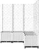 vidaXL Pflanzkübel mit Rankgitter Weiß 120x120x136 cm PP 153288 Bild 5