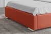 99rooms Salvio Polsterbett 120x200 cm Velours MONOLITH Korallenrot mit Bettkasten Bild 2