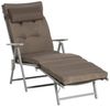 Outsunny Gartenliege Mit Kissen Garten Stoff 137 x 63,5 x 100,5 cm, Liege, 1 St, Sonnenliege, Sonnenliege klappbar verstellbar Bild 4