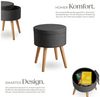 tectake Sitzhocker Yara, rund Bild 2