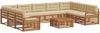 vidaXL Outdoor-Sofagarnitur 10 pcs Natur und Beige Massivholz Akazie 3374173 Bild 2