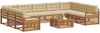 vidaXL Outdoor-Sofagarnitur 10 pcs Natur und Beige Massivholz Akazie 3374173 Bild 3