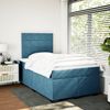 vidaXL Boxspringbett mit Matratze Blau 120x200 cm Samt 3290886 Bild 3
