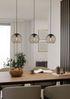 EGLO Hängeleuchte ALMANZORA Pendellampe - Stahl - E27 - 3X60W - IP20, ohne Leuchtmittel, Hängelampe, Deckenlampe, Wohnzimmer, Esszimmer, L90 x B20 x H110 cm Bild 2