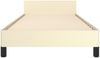 vidaXL Bettgestell mit Kopfteil ohne Matratze Creme 80x200 cm 347467 Bild 5
