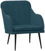 vidaXL Sessel Blau 63x76x80 cm Samt 351463 Bild 2