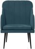 vidaXL Sessel Blau 63x76x80 cm Samt 351463 Bild 3