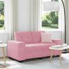 vidaXL Zweisitzer-Sofa Rosa 160 cm Samt 4105113 Bild 1
