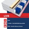 Matratze LIVE 7 Zonen 160x200 H3 LATEX KOKOS VISCO Memory Taschenfederkern 21cm Bild 4
