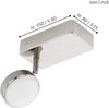 Eglo 97714 LED CORROPOLI-C nickel-matt weiß L:8cm H:15cm, dimmbar mit Connect Funktion Bild 3