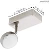 Eglo 97714 LED CORROPOLI-C nickel-matt weiß L:8cm H:15cm, dimmbar mit Connect Funktion Bild 4