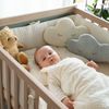 roba Kombi-Kinderbett Selva 70x140 - Babybett höhenverstellbar - Umbaubar zum Juniorbett inkl. Schlupfsprossen - Kinderbett mitwachsend aus Holz - Gitterbett nach EU-Norm - Reed Green / Virginia Chestnut Bild 2