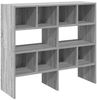 vidaXL Schuhregale 2 Stk. Stapelbar Grau Sonoma 89,5x30x40 cm 858850 Bild 2