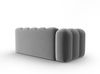 Micadoni Modulares Sofa Lupine 3-Sitzer Links Samtstoff Salvador Grau Bild 3