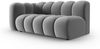 Micadoni Modulares Sofa Lupine 3-Sitzer Links Samtstoff Salvador Grau Bild 2
