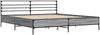 vidaXL Bettgestell Grau Sonoma 200x200 cm Holzwerkstoff und Metall 3280065 Bild 3