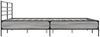 vidaXL Bettgestell Grau Sonoma 200x200 cm Holzwerkstoff und Metall 3280065 Bild 5