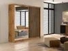 Vente-unique - CALOWI Wardrobe and walk-in wardrobe Holz, Platte Beige - B 60,5 cm x H 215 cm x L 203 cm Bild 3