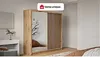 Vente-unique - CALOWI Wardrobe and walk-in wardrobe Holz, Platte Beige - B 60,5 cm x H 215 cm x L 203 cm Bild 2