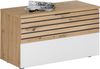 Schuhbank Miro / Milan, Holzwerkstoff, Weiß, Holzfarben, 85 x 45 x 38 cm Bild 5