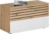 Schuhbank Miro / Milan, Holzwerkstoff, Weiß, Holzfarben, 85 x 45 x 38 cm Bild 4