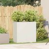 vidaXL Pflanzkübel Weiß 80x40x80 cm Kaltgewalzter Stahl 860711 Bild 3