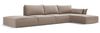 Micadoni Ecksofa Kaelle 5-Sitzer Rechts Samt Cappuccino Bild 2