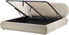 Bett mit Stauraum CAMPAN Stoff Taupe 180 x 200 cm Bild 5