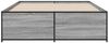 vidaXL Bettgestell Grau Sonoma 135x190 cm Holzwerkstoff und Metall 3279905 Bild 4