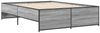 vidaXL Bettgestell Grau Sonoma 135x190 cm Holzwerkstoff und Metall 3279905 Bild 3