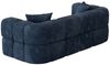 Sofa Designersofa VEGA 3-Sitzer in Stoff Egon Dunkelblau Bild 3