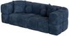 Sofa Designersofa VEGA 3-Sitzer in Stoff Egon Dunkelblau Bild 2