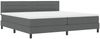 vidaXL Boxspringbett mit Kopfteil Dunkelgrau 200 x 200 cm Stoff 3338637 Bild 4