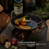 MEISTERKOCH Premium Servierpfanne 24 cm Ø | Made in Germany | Profi-Pfanne aus Schmiedeeisen induktionsgeeignet | zum Kochen auf Herd, Grill, offenem Feuer und im Ofen geeignet Bild 3